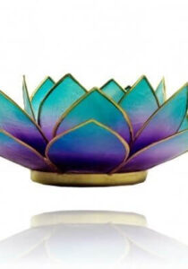 Sfeerlichthouder Chakra Lotus - Violet Blauw