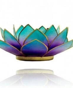 Sfeerlichthouder Chakra Lotus - Violet Blauw