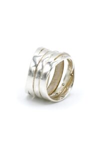 Alternative view of Siquta ring met 14k goud en Russische zirkonia