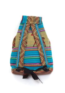 Alternative view of Tahuantinsuyo-design rugzak turquoise
