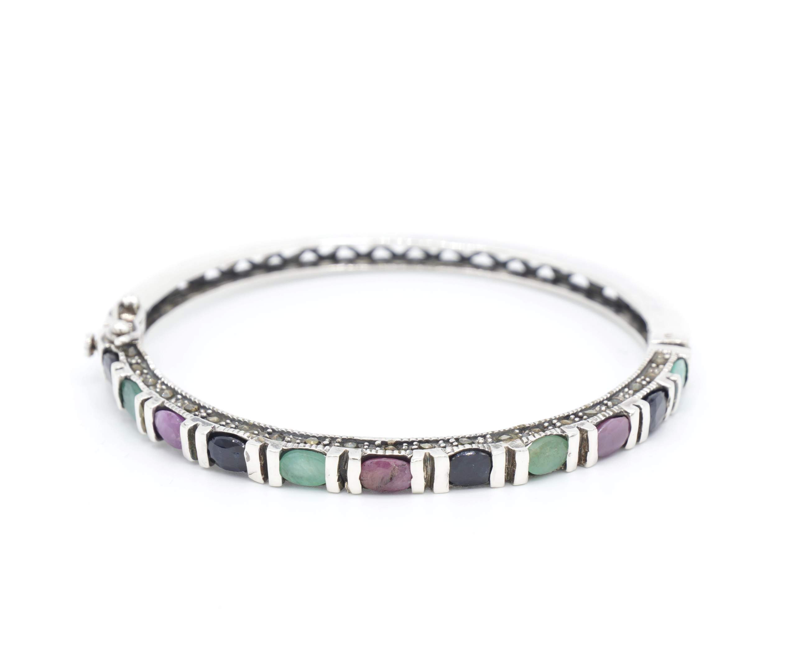 Valorniyoj rumista zilveren armband - Afbeelding 4