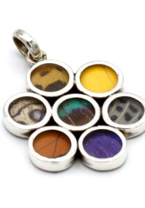 Vlinder extravaganzza zilveren hanger