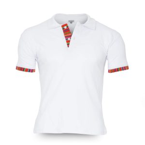 Wit Inca-katoenen polo