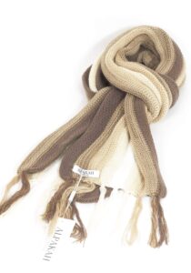 Zachte Collasuyo design sjaal donker beige