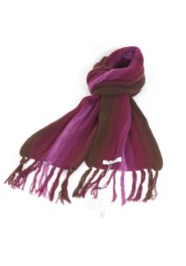 Alternative view of Zachte Collasuyo design sjaal violette en bruin