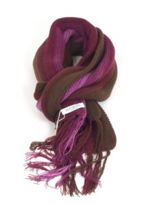 Zachte Collasuyo design sjaal violette en bruin