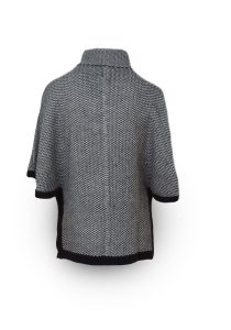 Alternative view of Zebra design cape