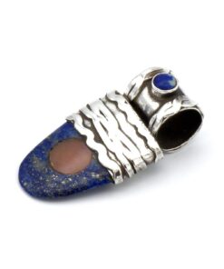 Zilveren hanger met Lapiz Lazuli en Agaat