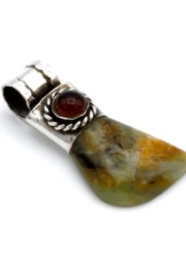 Zilveren hanger met Peruaanse opal