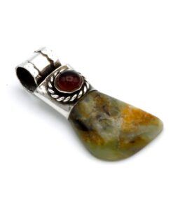 Zilveren hanger met Peruaanse opal