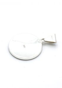 Alternative view of Zilveren hanger met oranje Spondylus margriet